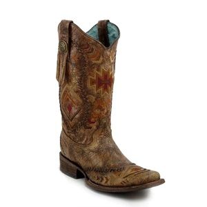 ISO Corral Aztec Square Toe Boots